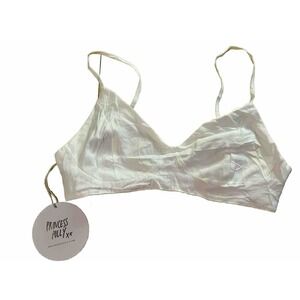 Princess Polly Boho Y2K Fairy Cottagecore Coquette White Bralette Top size 4 NWT
